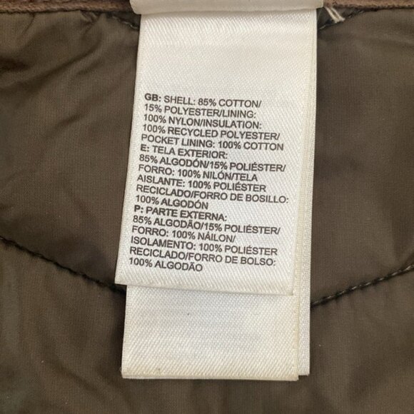 The North Face Puffer Jacket Hooded Women's XS Brown Heather Zip Pockets Quilted - Picture 4 of 15